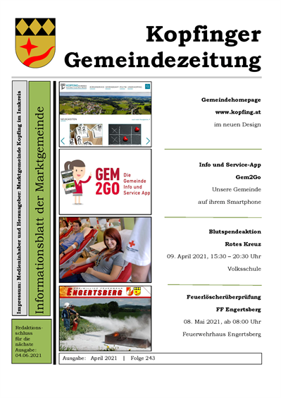 Gemeindezeitung Kopfing